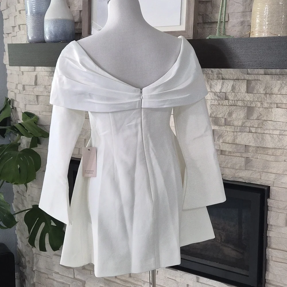 Odd Muse London  The Ultimate Muse Bow Mini Dress Size Large New - Picture 7 of 10